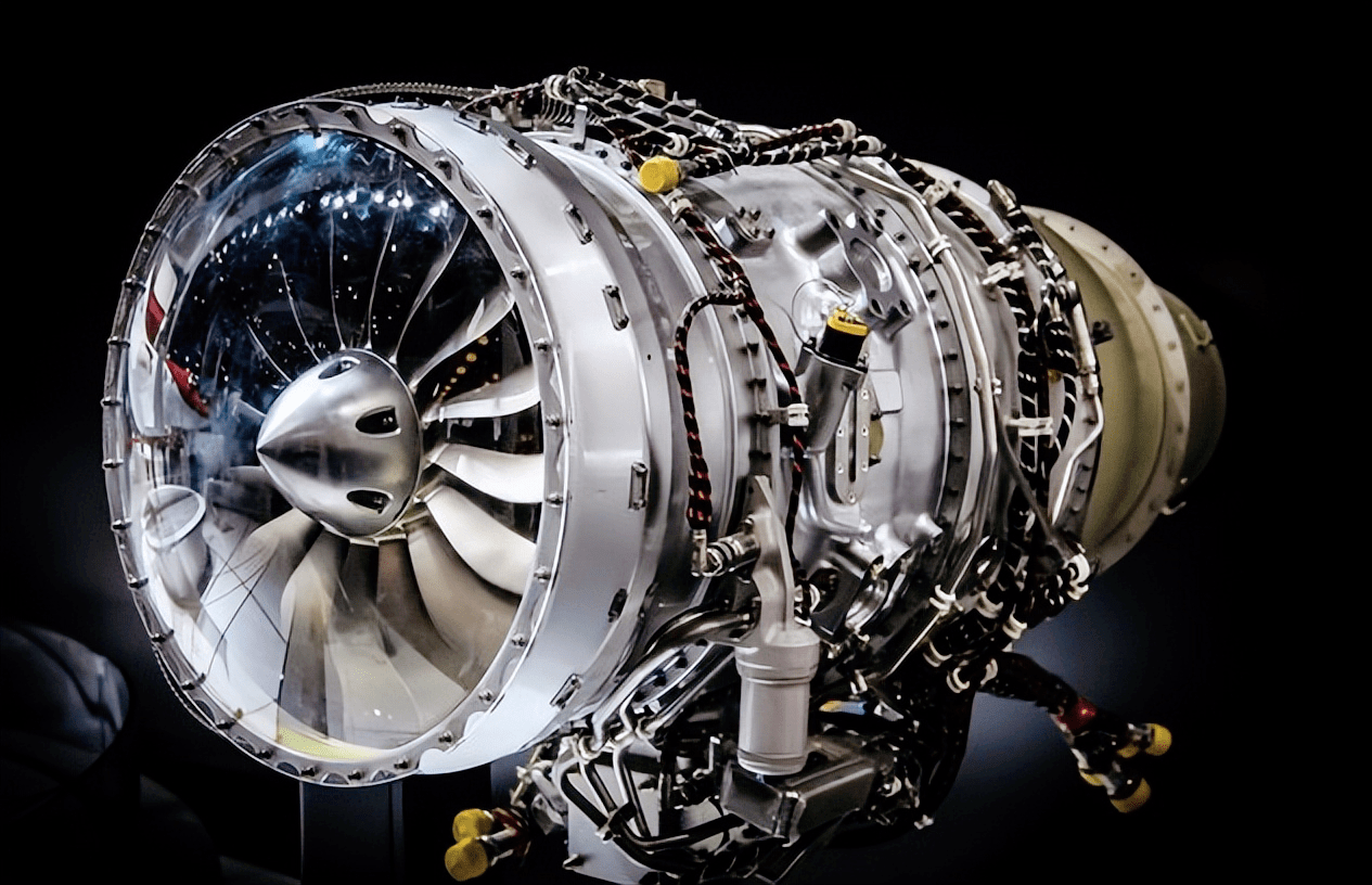 Aerospace Engine Aerospace engine showcasing precision-engineered components, advanced manufacturing, and high-performance aerospace technology