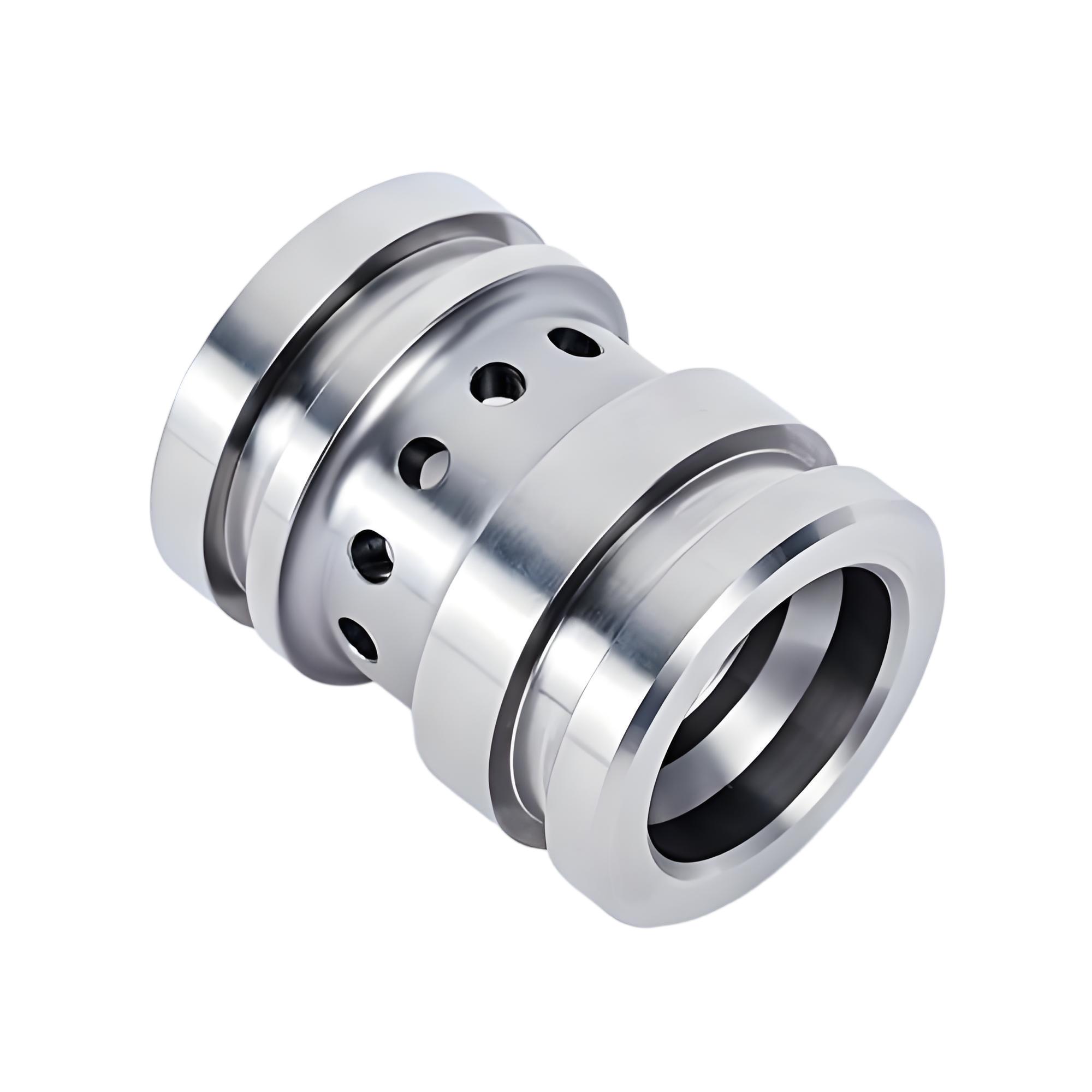 CNC Turning Part with Chamfered edge CNC turning part with chamfered edge, showing precision machining and smooth metal surface finish