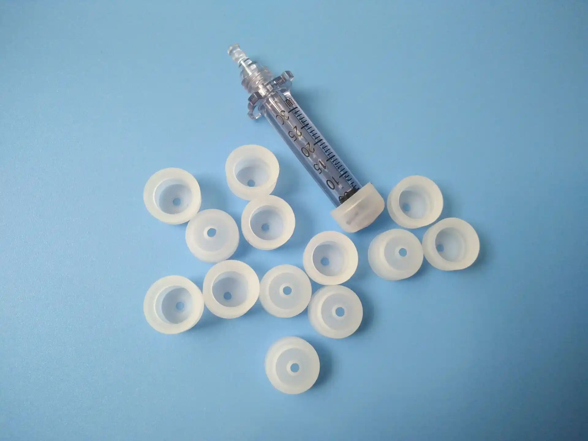 Medical-grade silicone injection molded parts offering high flexibility, biocompatibility, and precision for healthcare applications