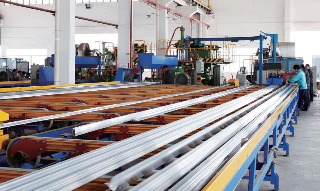 Extrusion Factory Extrusion factory producing high-precision aluminum and plastic profiles for industrial applications