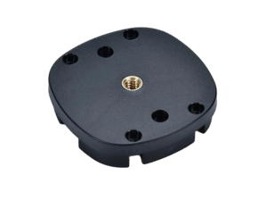 Insert molding part combining metal inserts with molded plastic for enhanced durability and electrical performance.